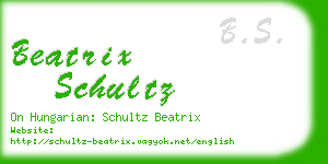 beatrix schultz business card